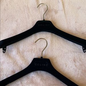 Celine designer suede hanger set of 2